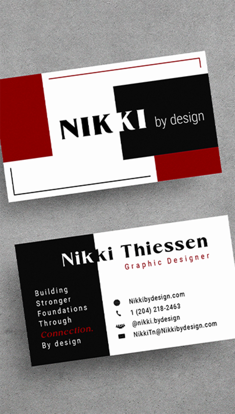 Buiness Card on table surface