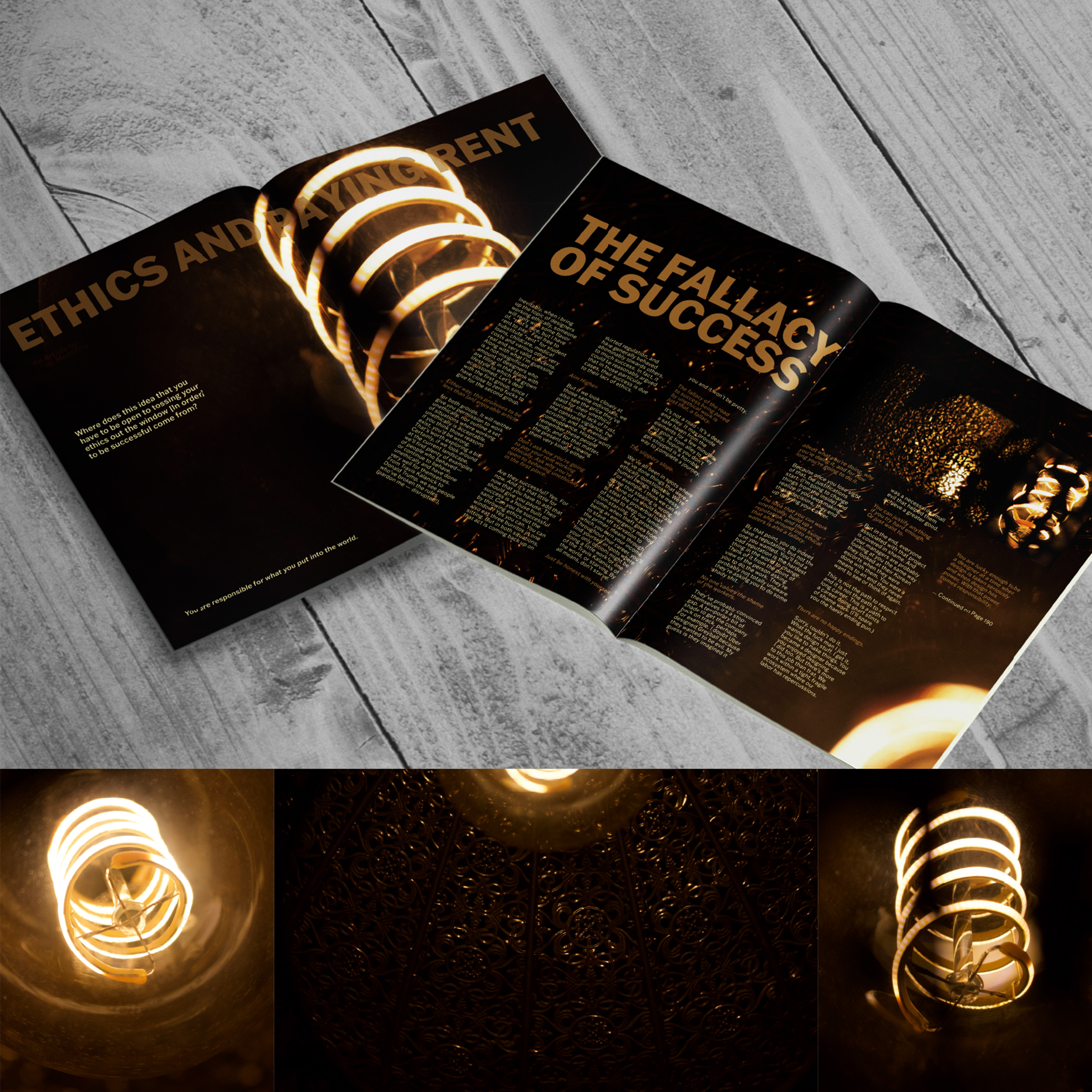 Article magazine editorial layout